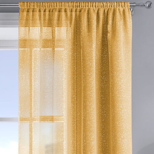 Velosso Alessandria Sparkle Ochre Slot Top Voile Panel