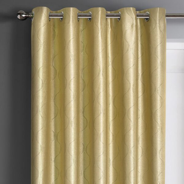 Evisa_dimout_ochre_eyelet_curtains_MAIN.jpg Velosso Evisa Ochre Ready Made Thermal Dimout Curtains