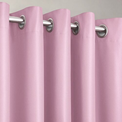 Velosso Manhattan Baby Pink Thermal Blackout Ready Made Eyelet Curtains