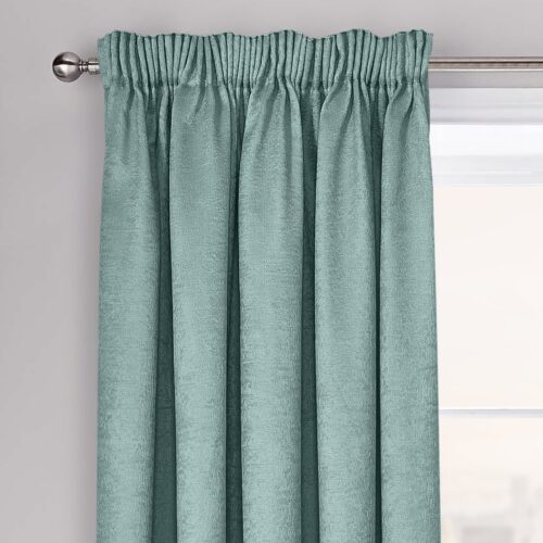 Velosso Westwood Duck Egg Dimout Pencil Pleat Curtains